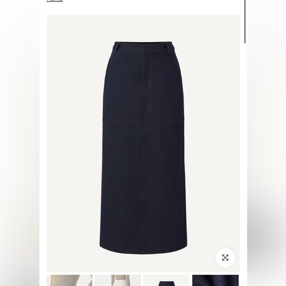 OGL Stretchy Denim Easy-Stylish Midi Skirt